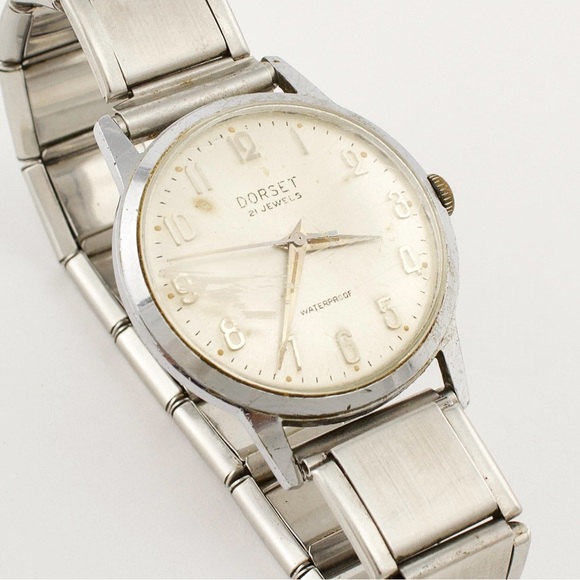 Vintage Dorset Men’s Watch 21 Jewels Waterproof on Brite Expansion Band - Picture 4 of 10